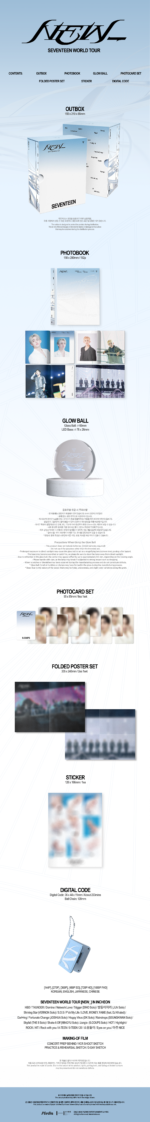 SEVENTEEN - SEVENTEEN WORLD TOUR [NEW_] DC + (4 CUT + 5 CUT PHOTO 1 SET) 3