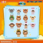 CRAYON SHIN-CHAN - ANIMAL ZODIAC PARTY PLUSH KEYCHAINS BLIND BOX