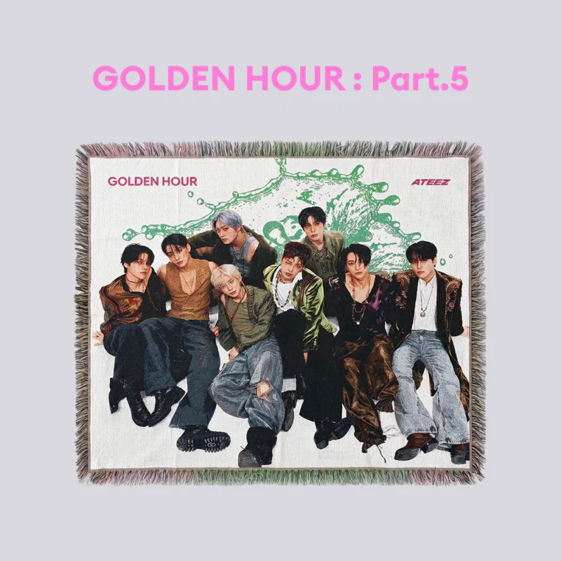 ateez golden hour part 5 woven throw