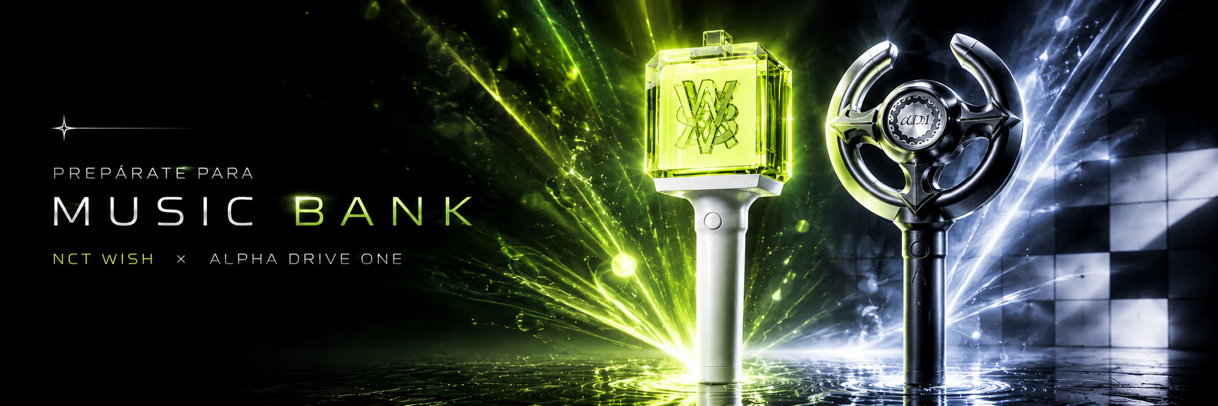 Lightstick NCT Wish y Alpha Drive One