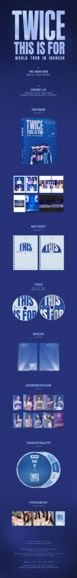 TWICE - THIS IS FOR WORLD TOUR IN INCHEON BLU-RAY + ORIGINAL TICKET 1