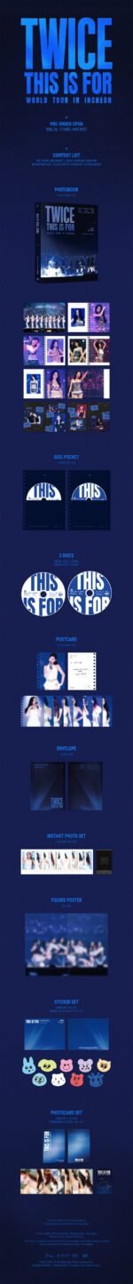 TWICE - THIS IS FOR WORLD TOUR IN INCHEON DVD + ORIGINAL TICKET 1