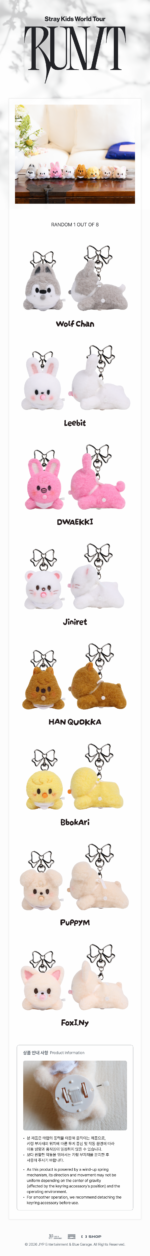 STRAY KIDS - RUN IT MD SKZOO SECRET WIND-UP PLUSH (RANDOM VER.) 1