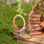 MAQUETA DE MADERA 3D ROLIFE SAKURA TREE HOUSE CON LUZ LED - Imagen 4