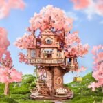 MAQUETA DE MADERA 3D ROLIFE SAKURA TREE HOUSE CON LUZ LED
