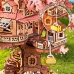 MAQUETA DE MADERA 3D ROLIFE SAKURA TREE HOUSE CON LUZ LED - Imagen 3