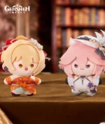 GENSHIN IMPACT BRILLIANT NIGHT BANQUET SERIES CHIBI PLUSH KEYCHAIN BLIND BOX - Imagen 2